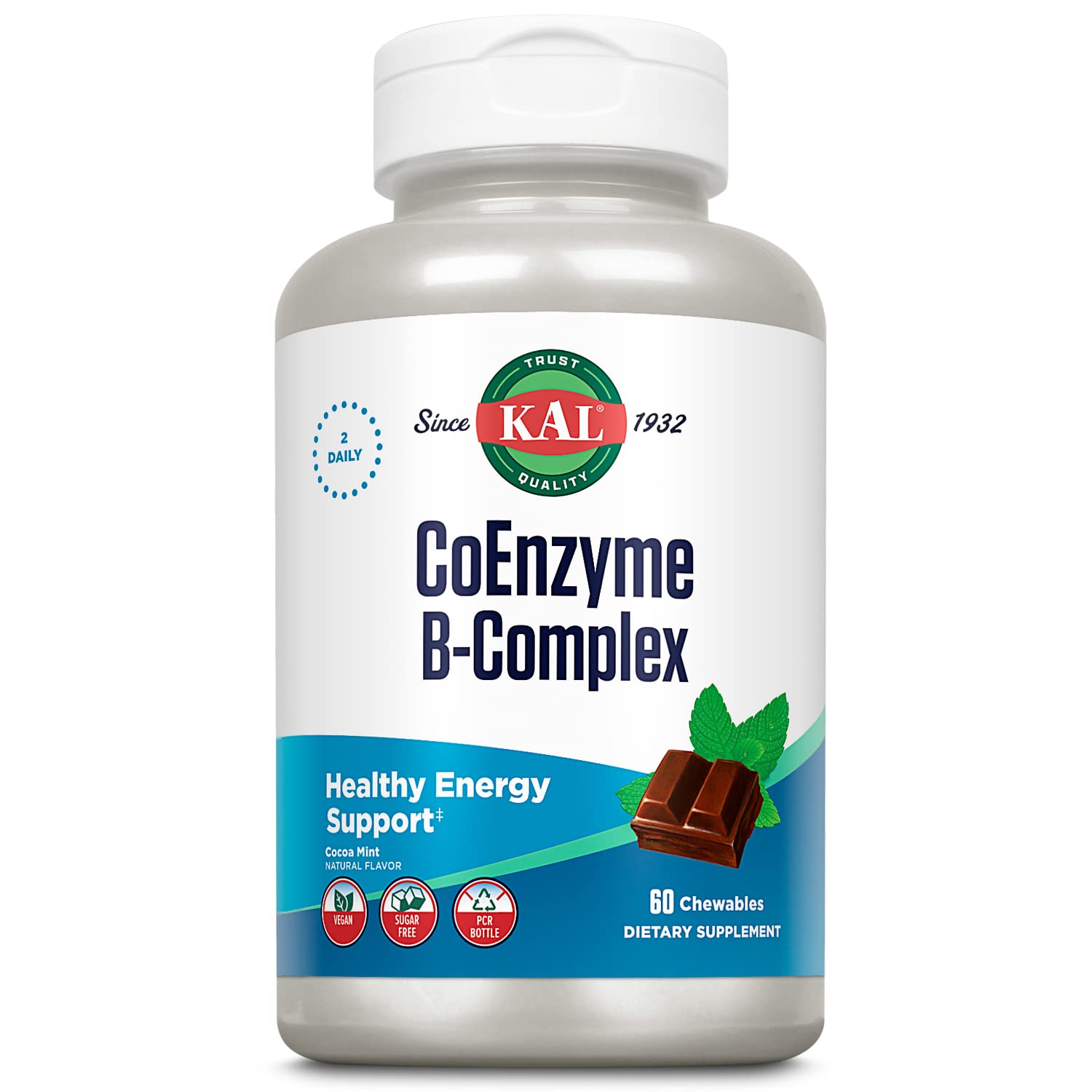 Foto 1 | Suplemento Kal, Complejo De Coenzima Y Vitamina B, Masticable, 60 Unidades - Venta Internacional.