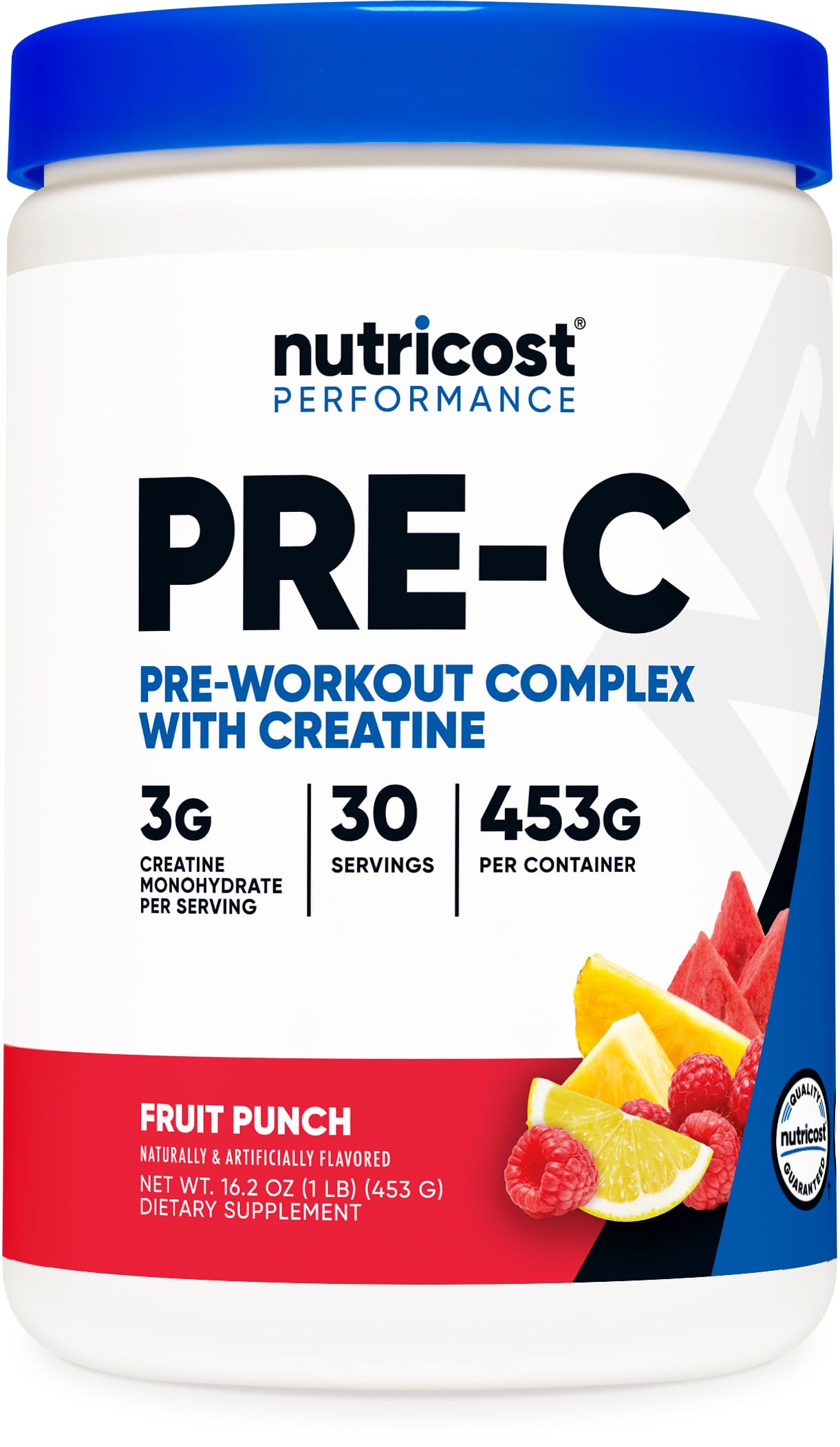 Complejo De Preentrenamiento Nutricost Pre-c Con Creatina 453 G, 30 Dosis - Venta Internacional.
