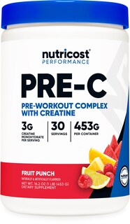 Foto 1 | Complejo De Preentrenamiento Nutricost Pre-c Con Creatina 453 G, 30 Dosis - Venta Internacional.