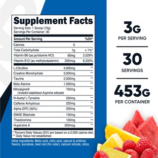 Foto 2 | Complejo De Preentrenamiento Nutricost Pre-c Con Creatina 453 G, 30 Dosis - Venta Internacional.