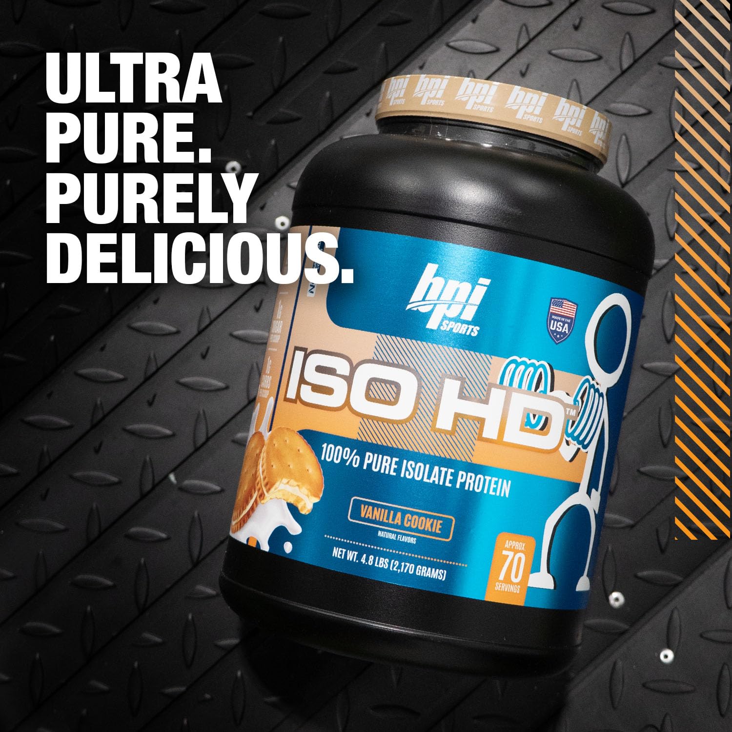 Foto 6 pulgar | Galleta De Vainilla Aislada Iso Hd De Bpi Sports Con Proteína En Polvo, 2,18 Kg - Venta Internacional.