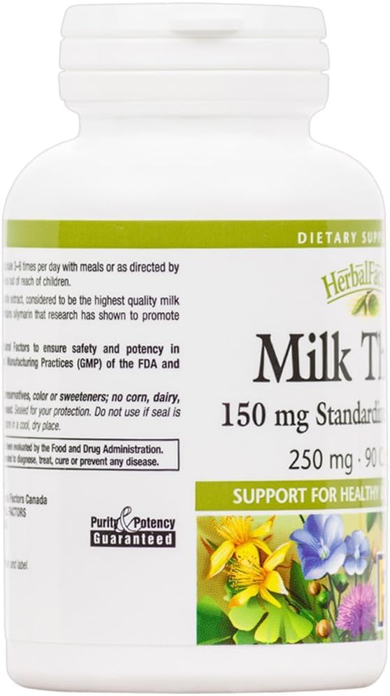 Foto 8 pulgar | Suplemento Natural Factors: Extracto De Cardo Mariano, 250 Mg, 90 Unidades - Venta Internacional.