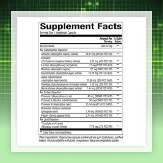 Foto 2 | Suplemento Multienzimático De Alta Potencia De Natural Factors 120 Cápsulas - Venta Internacional.