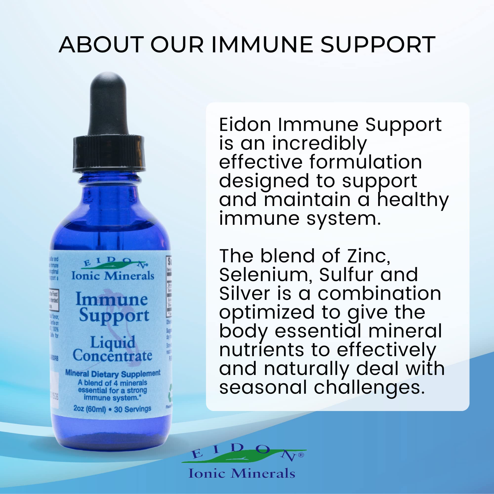 Foto 5 pulgar | Suplemento Eidon Ionic Minerals Immune Support 60 Ml - Venta Internacional.
