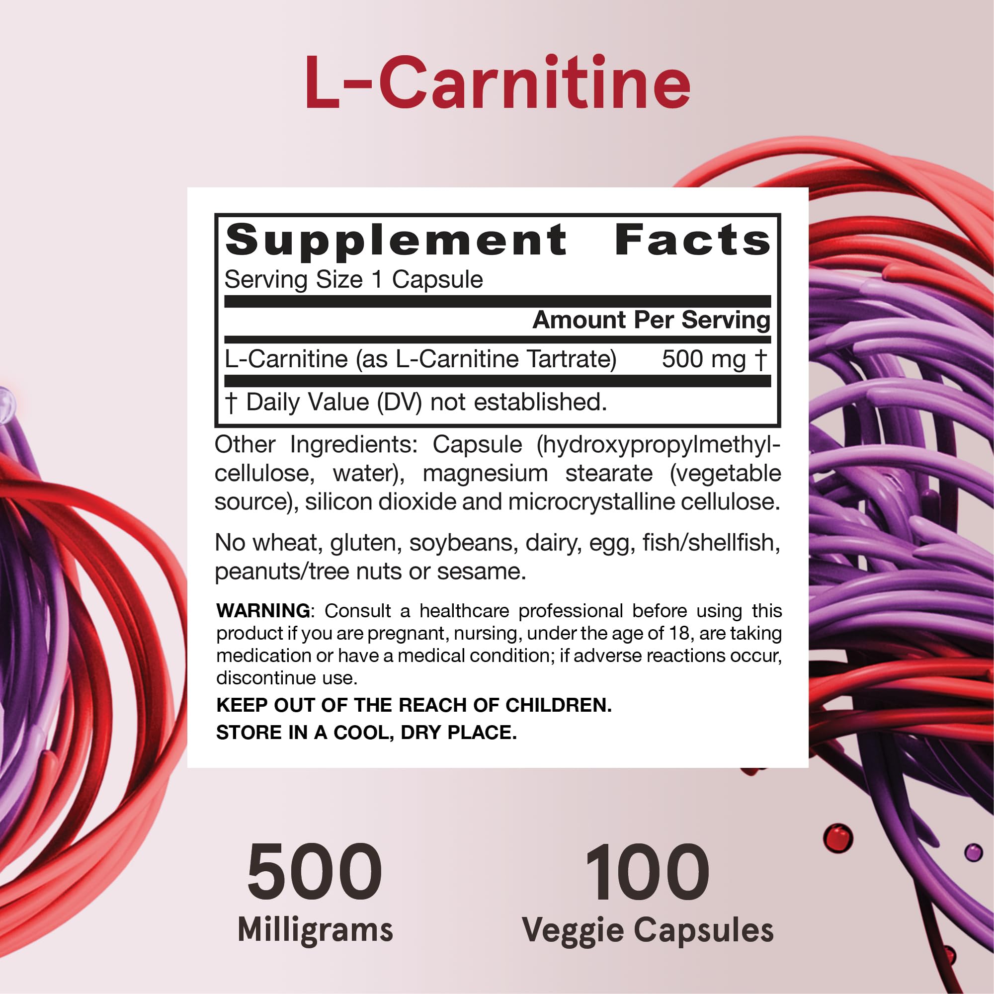 Foto 7 pulgar | Suplemento Jarrow Formulas L-carnitina 500 Mg 100 Cápsulas - Venta Internacional.