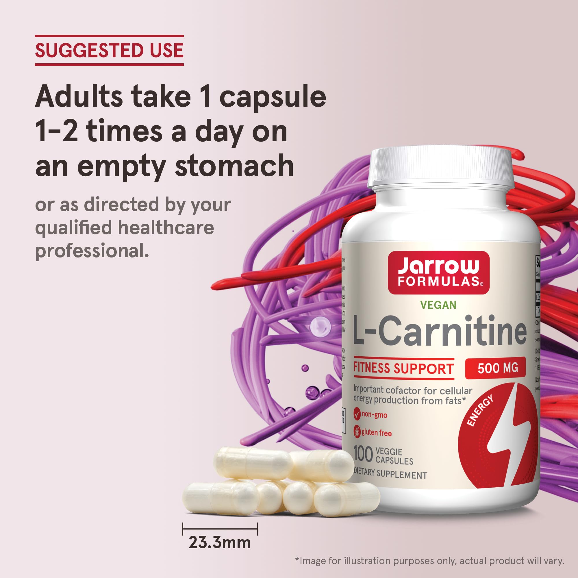 Foto 8 pulgar | Suplemento Jarrow Formulas L-carnitina 500 Mg 100 Cápsulas - Venta Internacional.