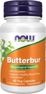 Foto 1 | Suplemento Now Foods Butterbur, 60 Cápsulas Vegetarianas - Venta Internacional.