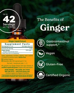 Foto 2 | Extracto Líquido Herb Pharm Ginger Digestive Support 30 Ml - Venta Internacional.