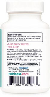 Foto 4 | Probiótico Nutricost Para Mujeres 60 Mil Millones De Cfu 60 Cápsulas - Venta Internacional.
