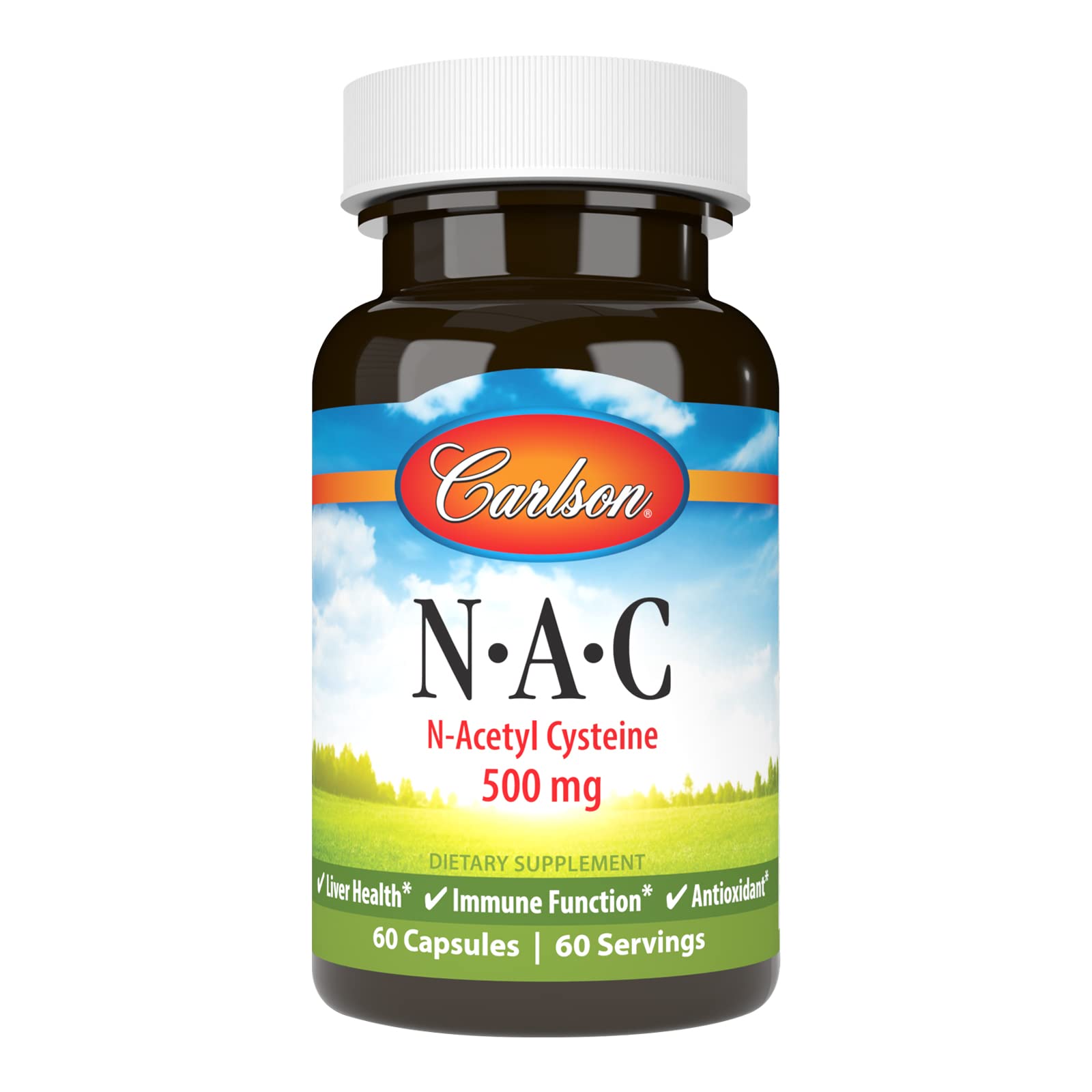 Foto 2 pulgar | Suplemento Carlson Labs Nac N-acetil Cisteína 500 Mg 60 Cápsulas - Venta Internacional.