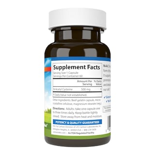 Foto 2 | Suplemento Carlson Labs Nac N-acetil Cisteína 500 Mg 60 Cápsulas - Venta Internacional.