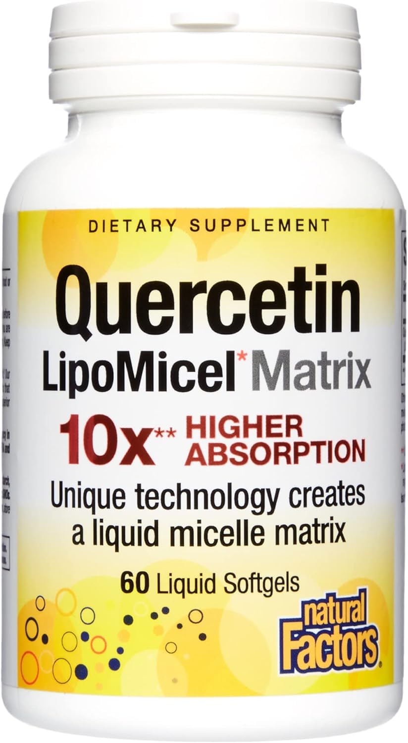 Foto 2 pulgar | Suplemento Natural Factors Quercetina Lipomicel Matrix 60 Gel - Venta Internacional.