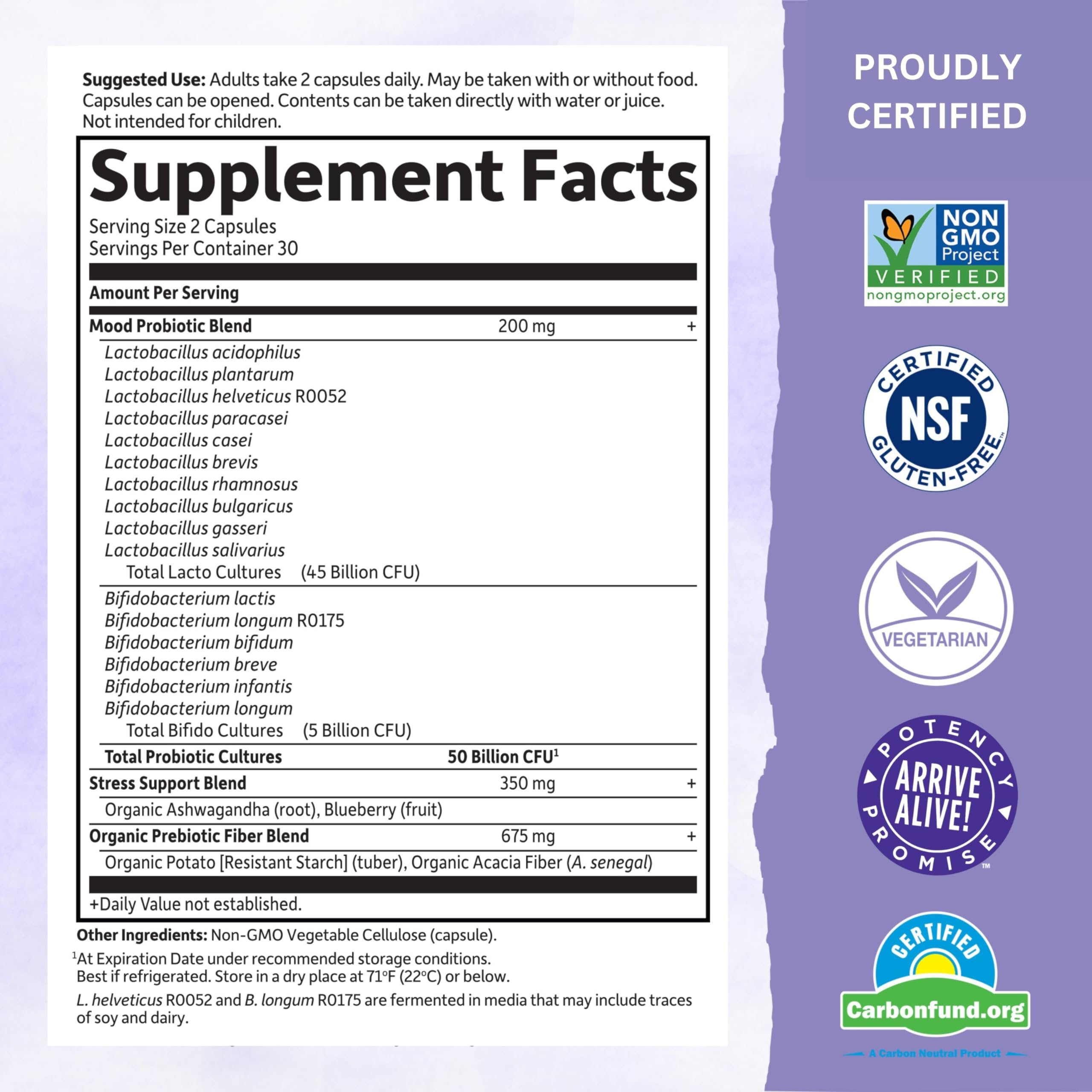 Foto 3 pulgar | Suplemento Probiótico Garden Of Life Dr. Formulated Mood+ - Venta Internacional.