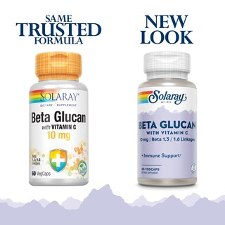 Foto 2 | Suplemento De Beta Glucano Solaray Con Vitamina C, 10 Mg, 60 Cápsulas Vegetales - Venta Internacional.