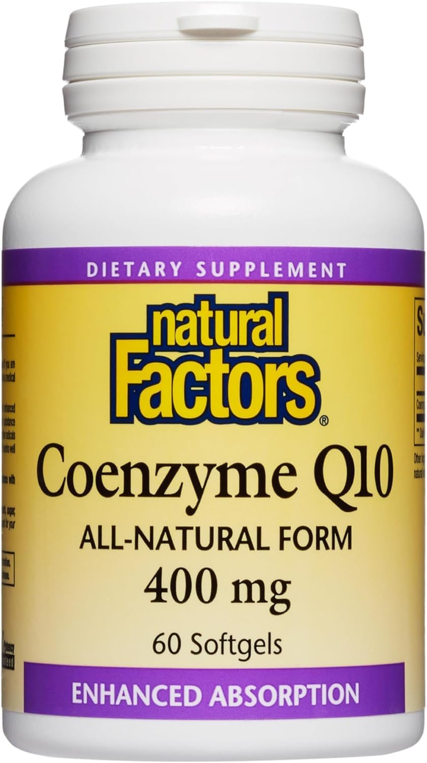 Foto 2 pulgar | Suplemento De Coenzima Q10 De Natural Factors, 400 Mg, 60 Cápsulas Blandas - Venta Internacional.
