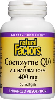 Foto 1 | Suplemento De Coenzima Q10 De Natural Factors, 400 Mg, 60 Cápsulas Blandas - Venta Internacional.