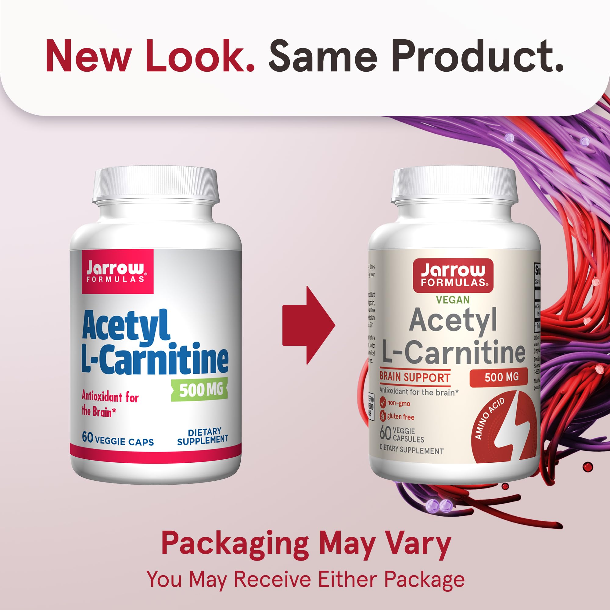 Foto 3 pulgar | Suplemento De Acetil L-carnitina De Jarrow Formulas, 500 Mg, 60 Cápsulas - Venta Internacional.