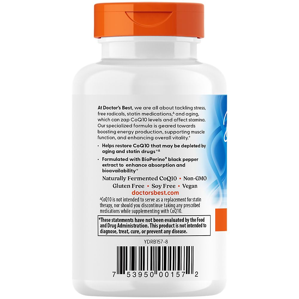Foto 4 | Suplemento Doctor's Best Coq10 De Alta Absorción 400 Mg 60 Cápsulas - Venta Internacional.