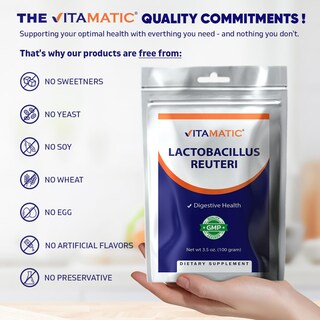 Foto 6 | Polvo Probiótico Vitamatic Lactobacillus Reuteri 100g - Venta Internacional.