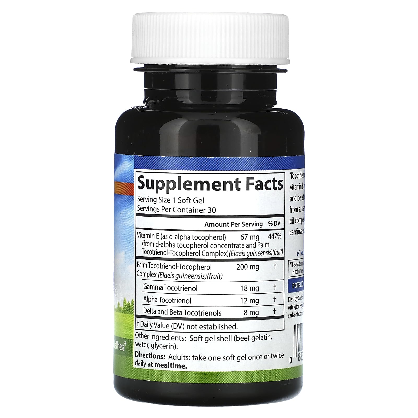 Foto 3 pulgar | Complemente Los Tocotrienoles De Carlson Labs Con Vitamina E Natural - Venta Internacional.