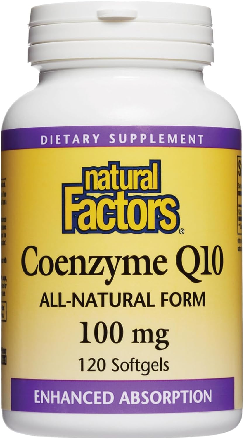Foto 2 pulgar | Suplemento De Coenzima Q10 De Natural Factors, 100 Mg, 120 Cápsulas Blandas - Venta Internacional.