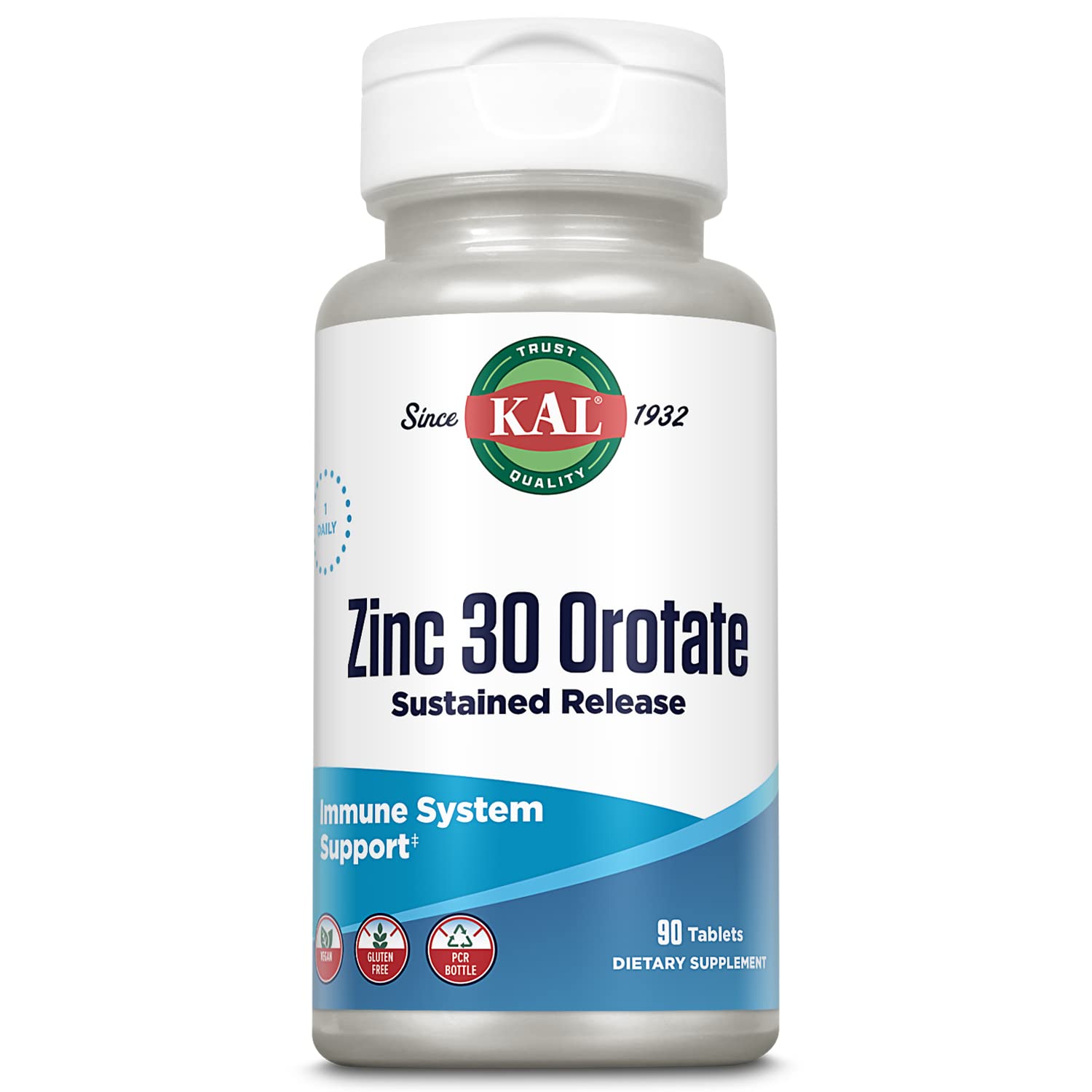 Foto 2 pulgar | Suplemento Kal De Orotato De Zinc, 30 Mg, Liberación Sostenida, 90 Tabletas - Venta Internacional.