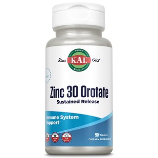 Foto 1 | Suplemento Kal De Orotato De Zinc, 30 Mg, Liberación Sostenida, 90 Tabletas - Venta Internacional.