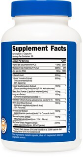 Foto 4 | Suplemento Nutricost, Complejo De Apoyo A La Testosterona, 90 Cápsulas - Venta Internacional.