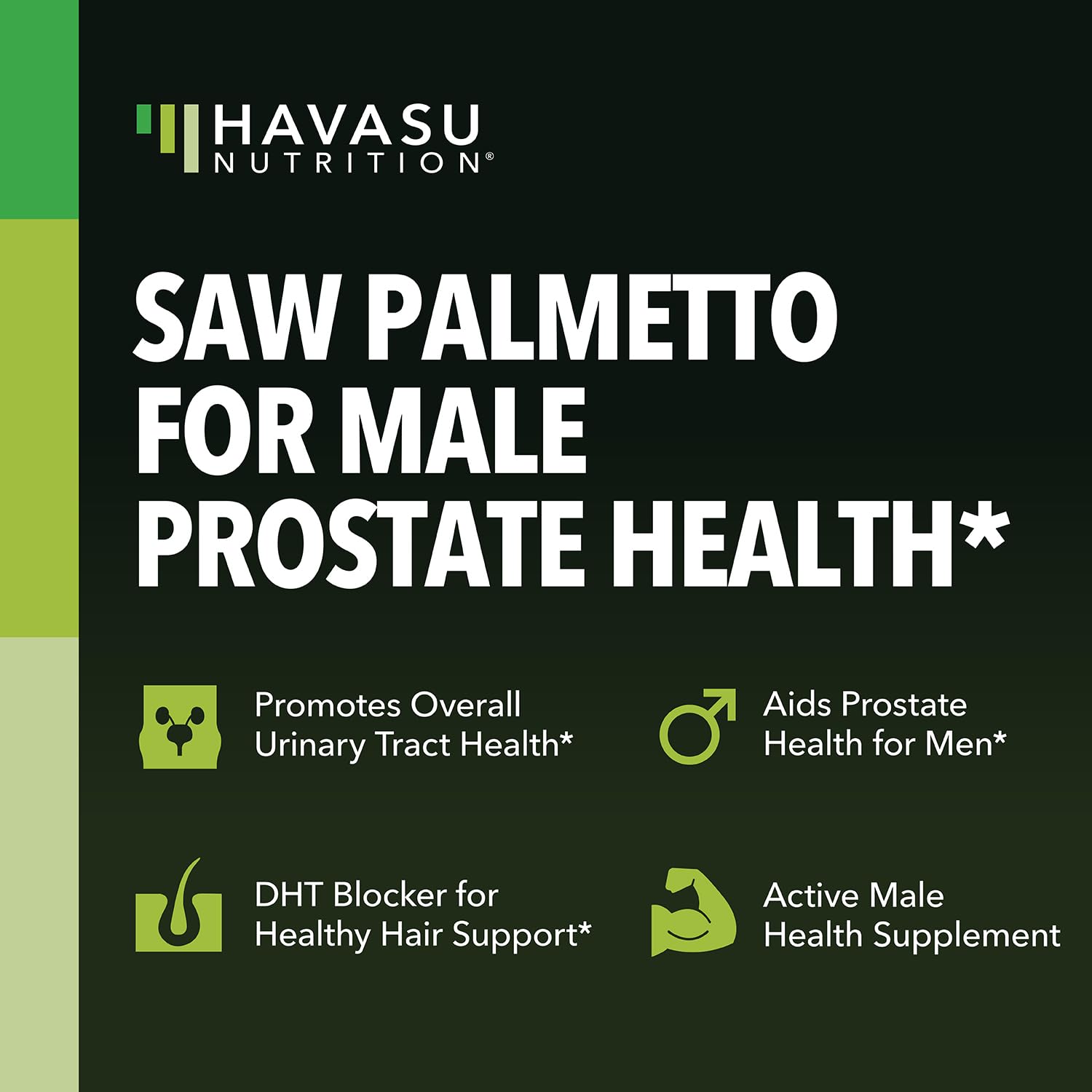 Foto 4 pulgar | Suplemento Prostático Havasu Nutrition Saw Palmetto 500 Mg - Venta Internacional.