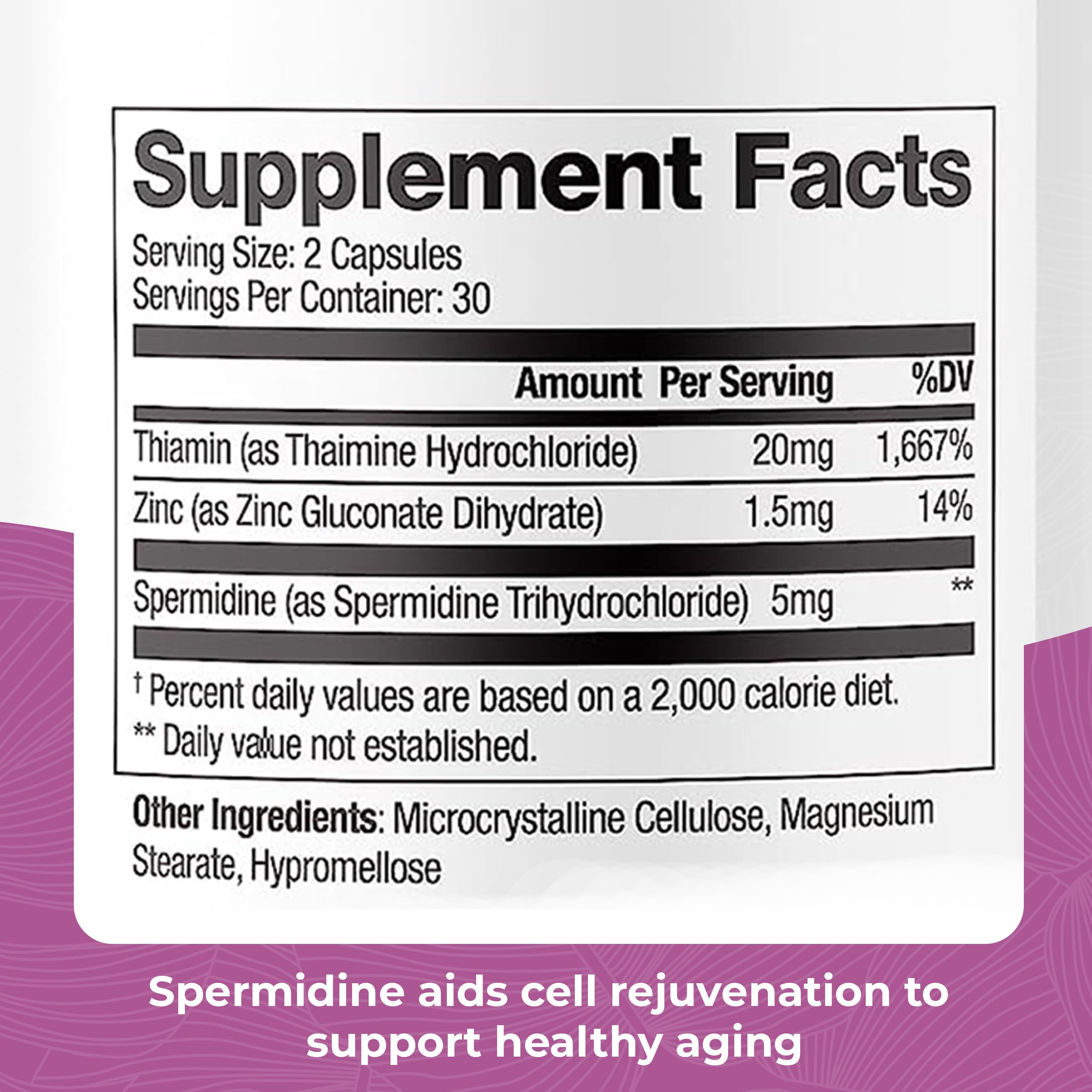 Foto 5 pulgar | Suplemento De Espermidina De 5 Mg De Dr. Emil Nutrition Con 20 Mg De Tiamina - Venta Internacional.