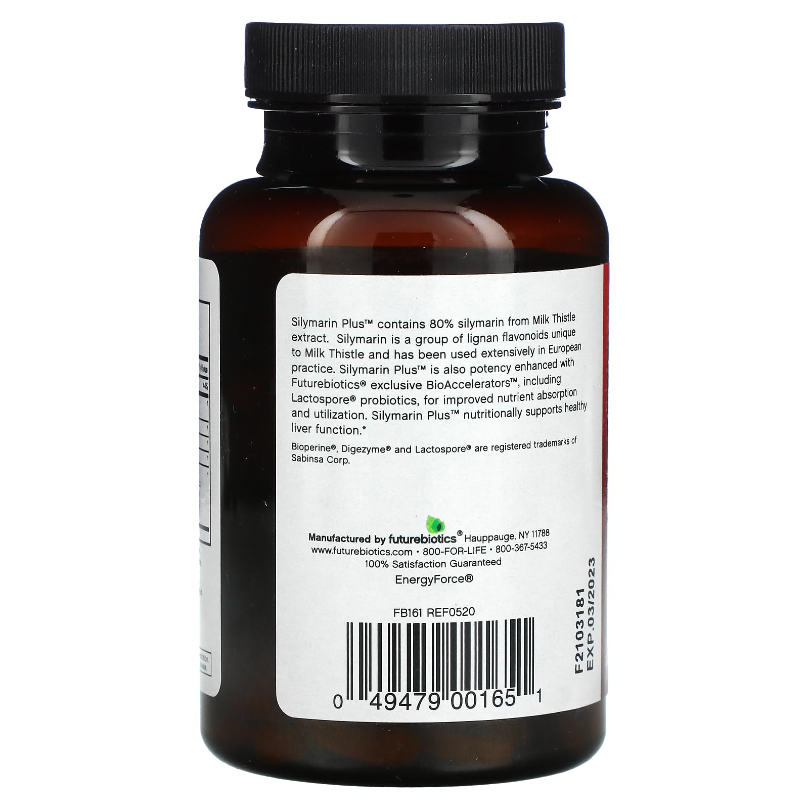Foto 4 pulgar | Suplemento Futurebiotics Silymarin Plus 120 Comprimidos - Venta Internacional.