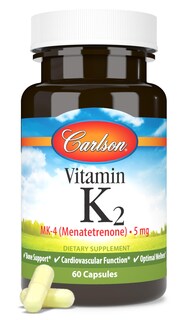 Foto 1 | Suplemento Carlson De Vitamina K2 Mk-4 Y Menatetrenona 5 Mg 60 Cápsulas - Venta Internacional.