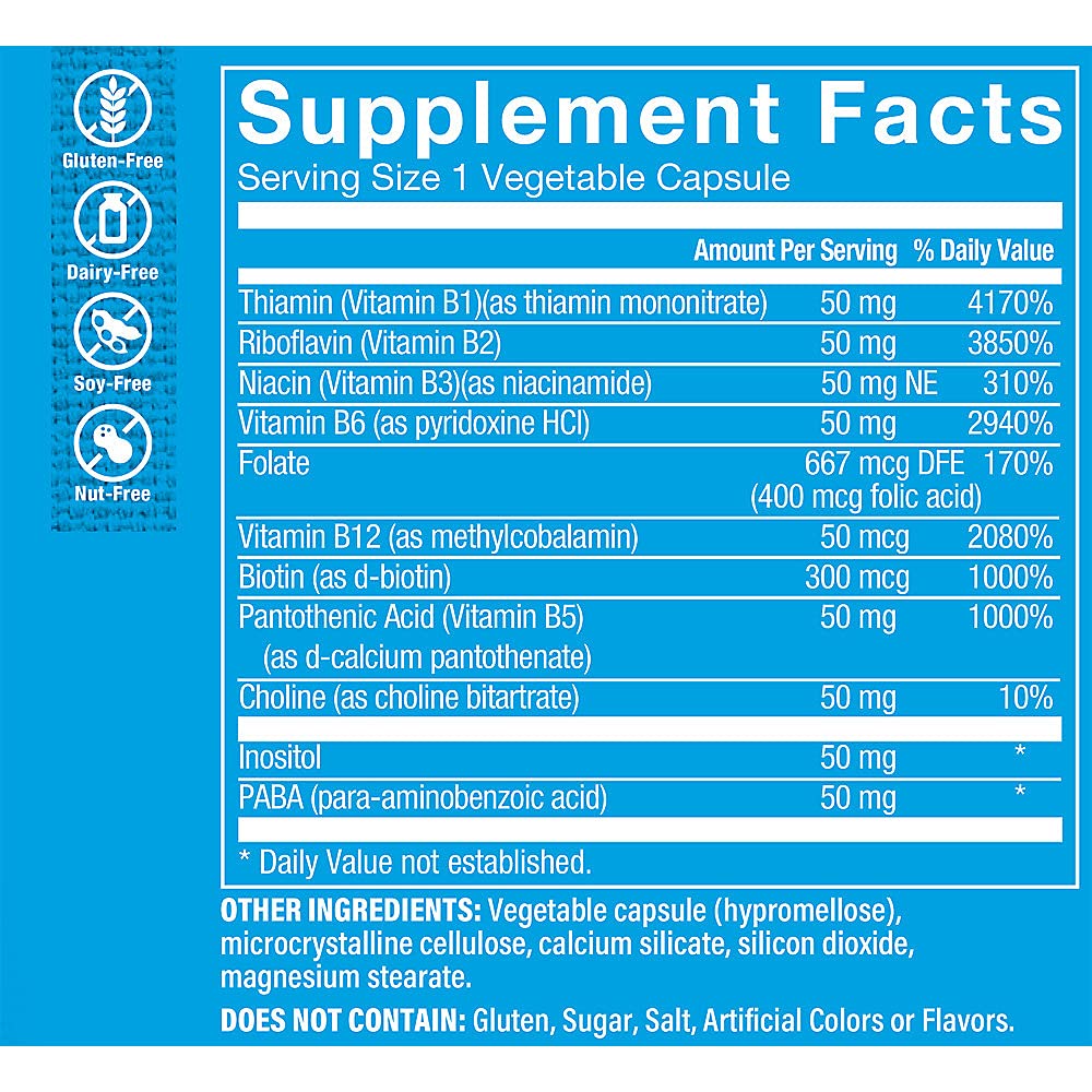 Foto 4 pulgar | Complementa The Vitamin Shoppe B-complex 50, 100 Cápsulas Vegetarianas - Venta Internacional.