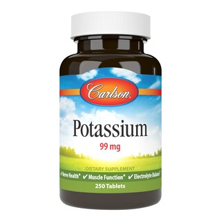 Foto 1 | El Suplemento Carlson Potassium 99 Mg 250 Tabletas Promueve La Salud - Venta Internacional.