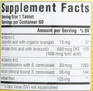 Foto 3 | Suplemento Megafood Blood Builder Dailyfoods 60 Comprimidos - Venta Internacional.