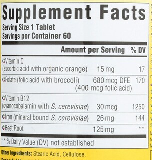 Foto 4 | Suplemento Megafood Blood Builder Dailyfoods 60 Comprimidos - Venta Internacional.