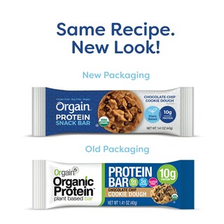Foto 2 | Protein Bar Orgain, Masa Orgánica Para Galletas Con Chispas De Chocolate, 40 G - Venta Internacional.