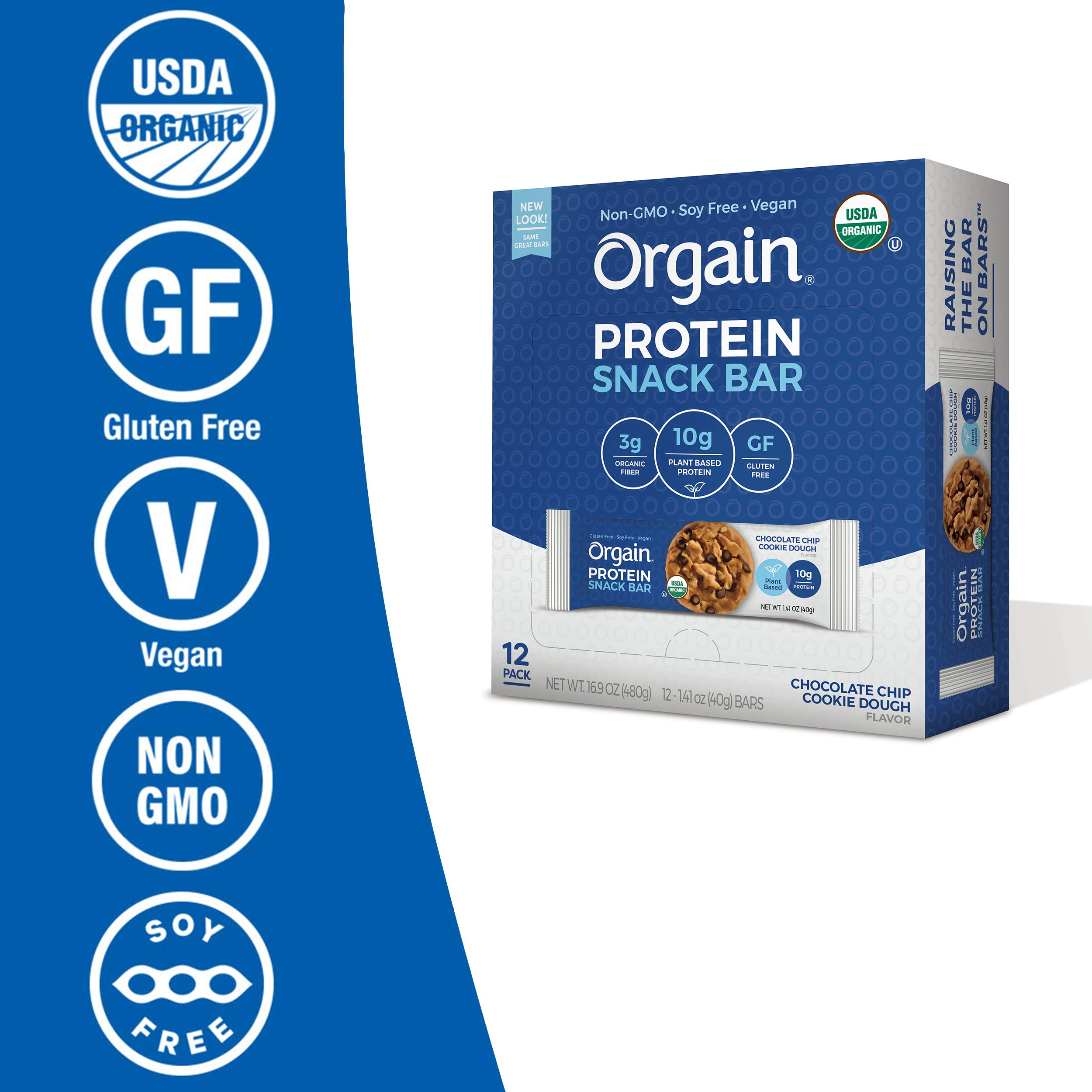 Foto 5 pulgar | Protein Bar Orgain, Masa Orgánica Para Galletas Con Chispas De Chocolate, 40 G - Venta Internacional.