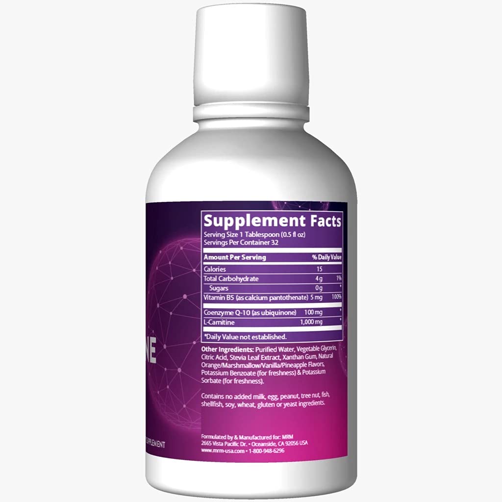 Foto 3 pulgar | Suplemento Líquido De L-carnitina Coq-10 De Mrm Nutrition, 960 Ml - Venta Internacional.