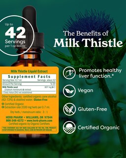 Foto 2 | Extracto Líquido De Semillas De Cardo Mariano De Herb Pharm, 30 Ml, Hígado - Venta Internacional.