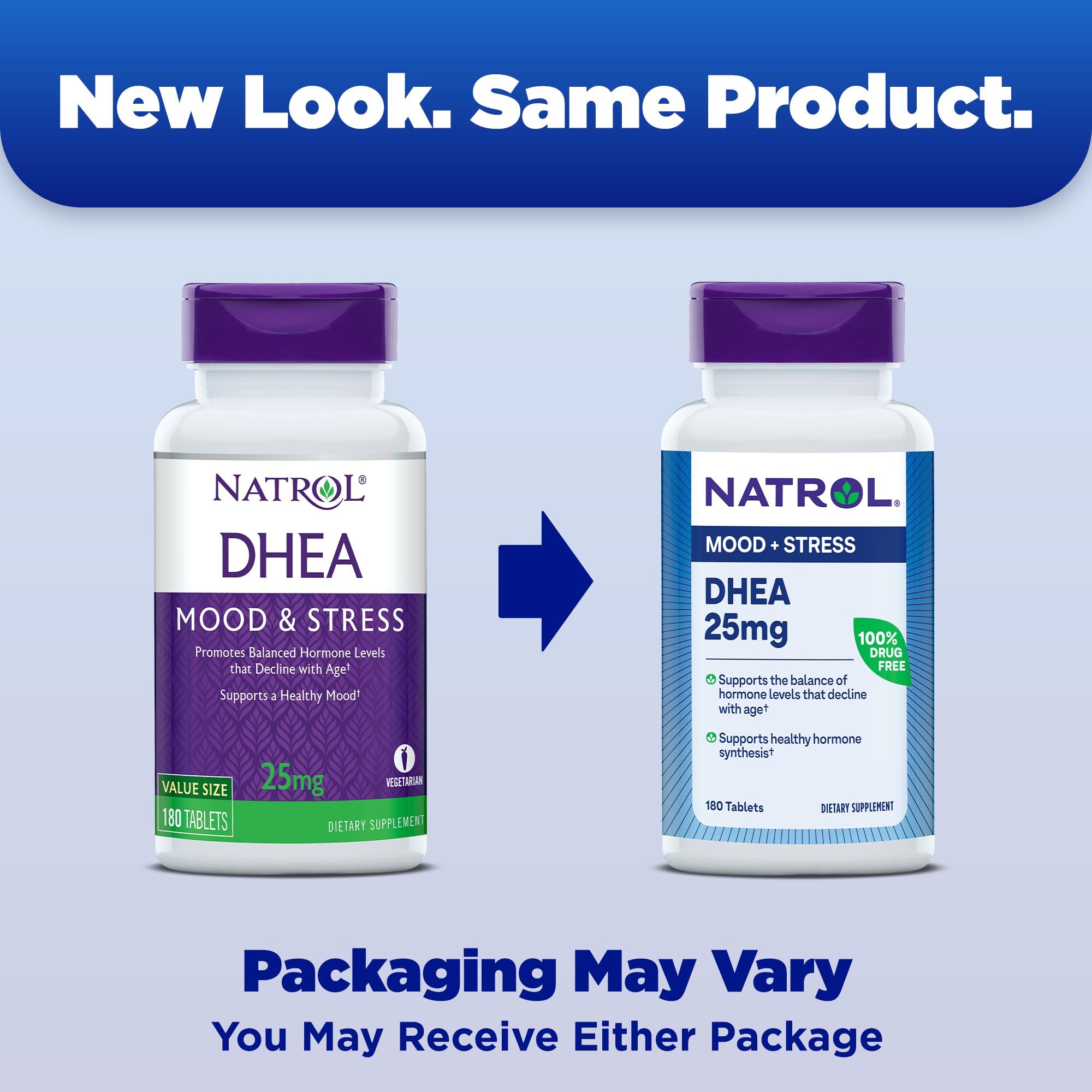 Foto 2 | Suplemento Natrol Dhea 25 Mg X 300 Tabletas, Paquete De 2 - Venta Internacional.