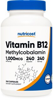 Foto 1 | Suplemento Nutricost De Vitamina B12 1000 Mcg 240 Cápsulas - Venta Internacional.