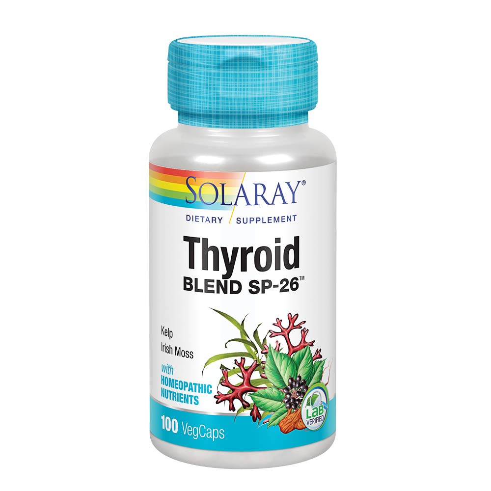 Suplemento Solaray Thyroid Blend Sp-26 100 Cápsulas Vegetales - Venta Internacional.