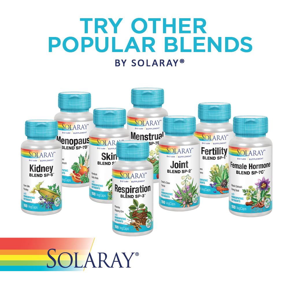 Foto 6 pulgar | Suplemento Solaray Thyroid Blend Sp-26 100 Cápsulas Vegetales - Venta Internacional.