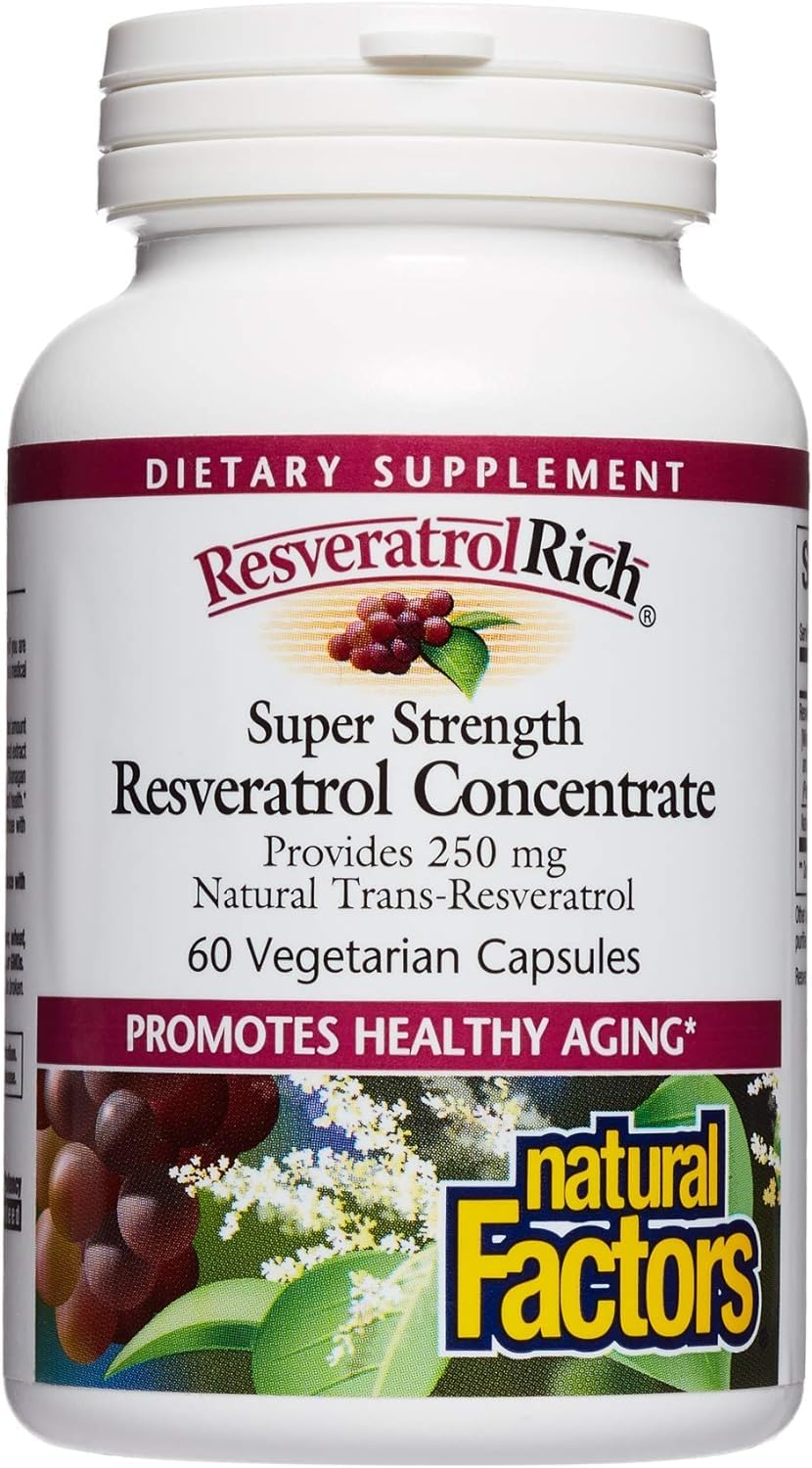 Foto 1 | Suplemento Natural Factors Resveratrolrich 60 Cápsulas - Venta Internacional.