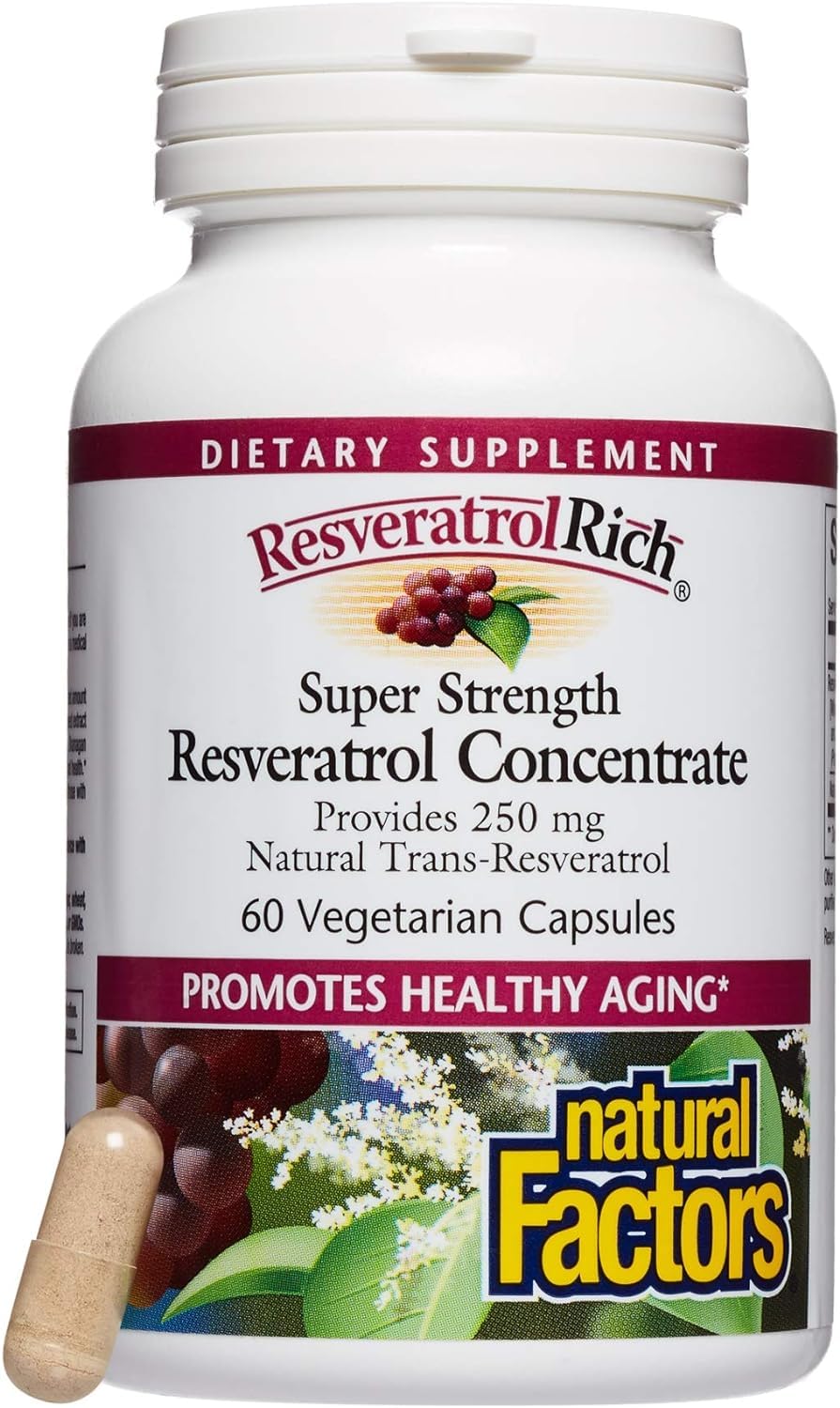 Foto 6 | Suplemento Natural Factors Resveratrolrich 60 Cápsulas - Venta Internacional.
