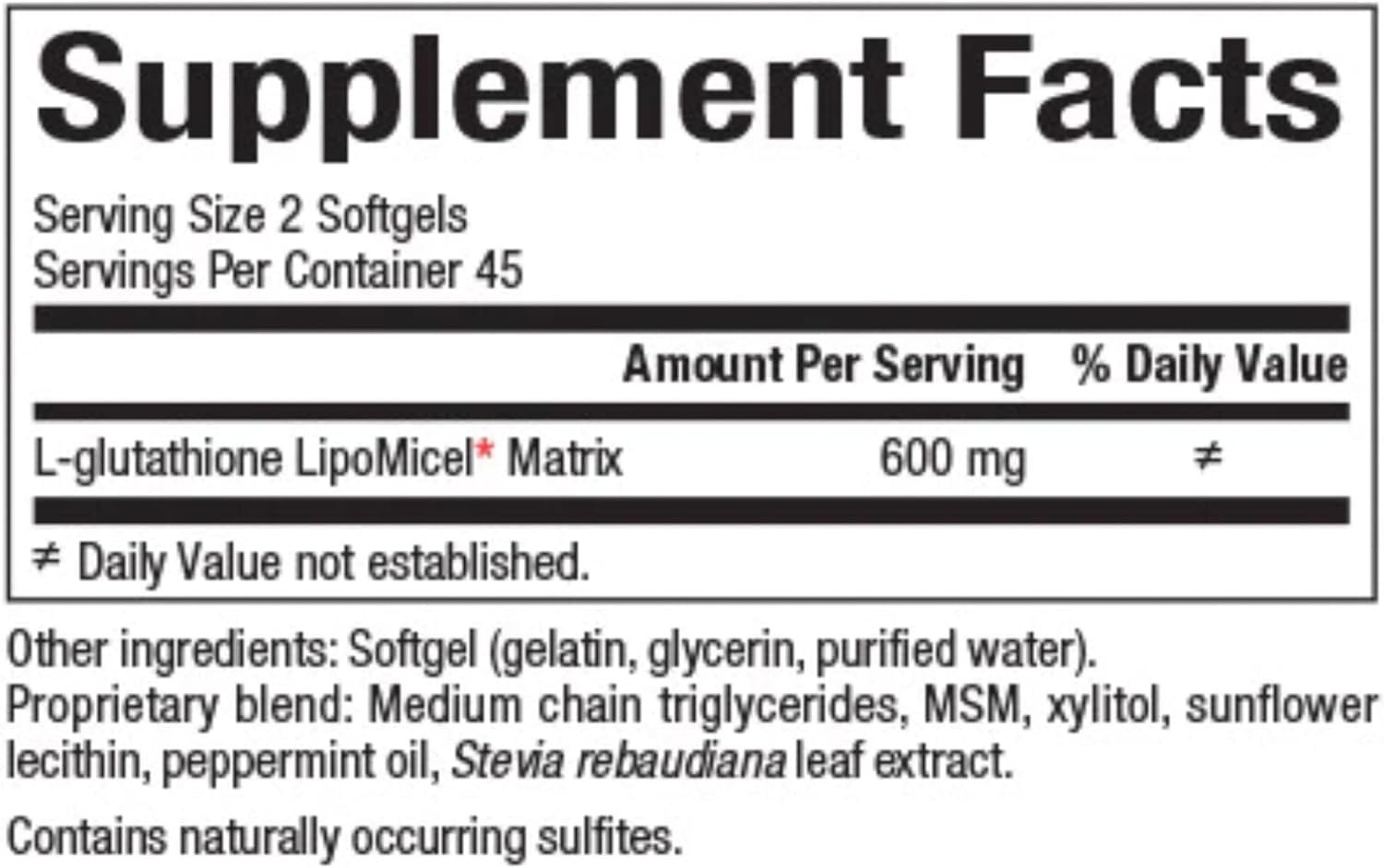Foto 3 pulgar | Suplemento Natural Factors Glutatión Lipomicel Matrix 300 Mg - Venta Internacional.