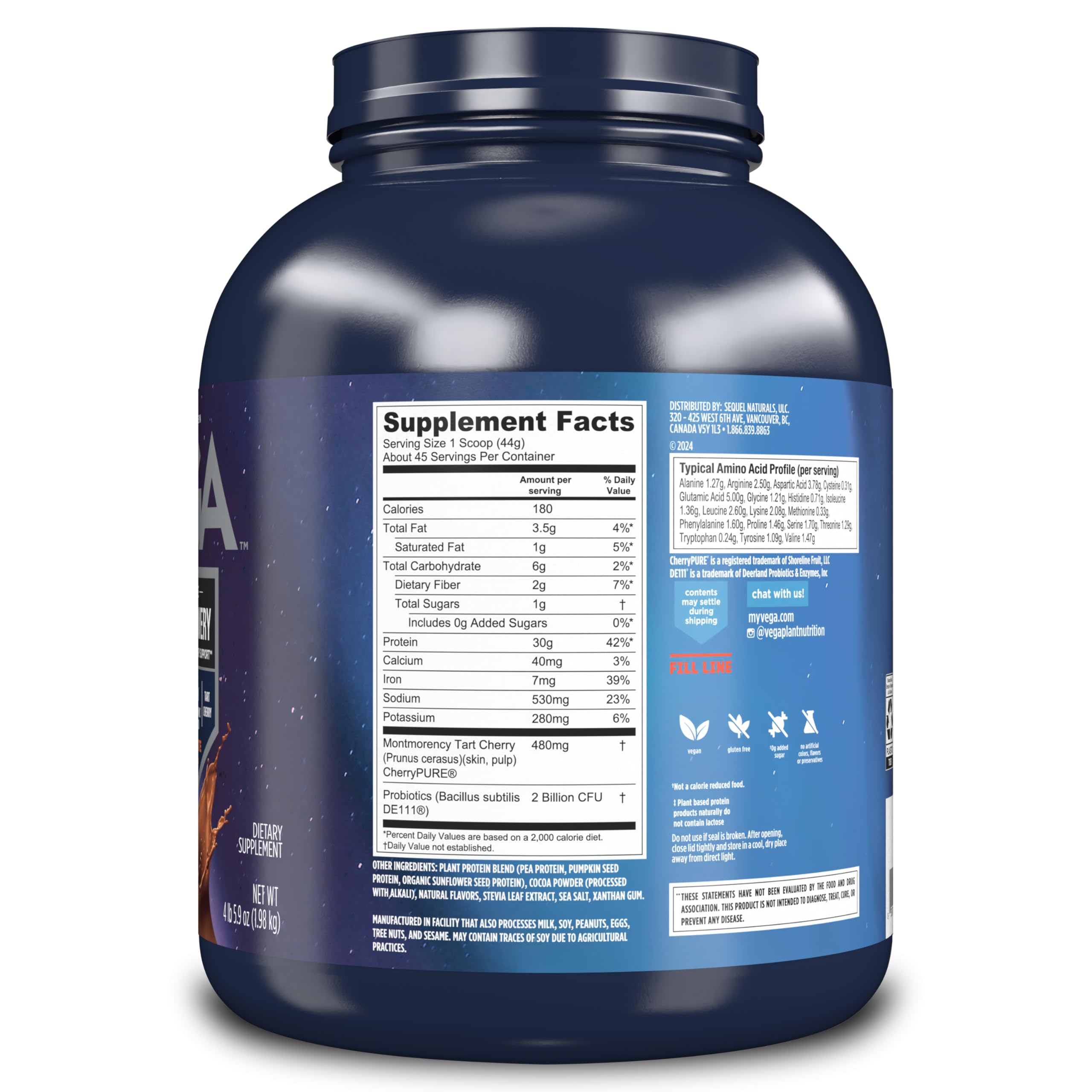 Foto 3 pulgar | Proteína En Polvo Vega Sport Premium Vegan Chocolate 2 Kg - Venta Internacional.
