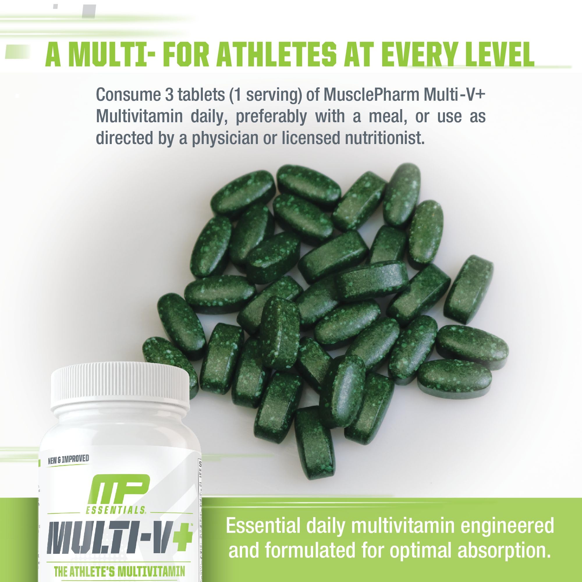 Foto 5 pulgar | Multivitamínico Muscle Pharm Essentials Multi-v+ 90 Comprimidos - Venta Internacional.