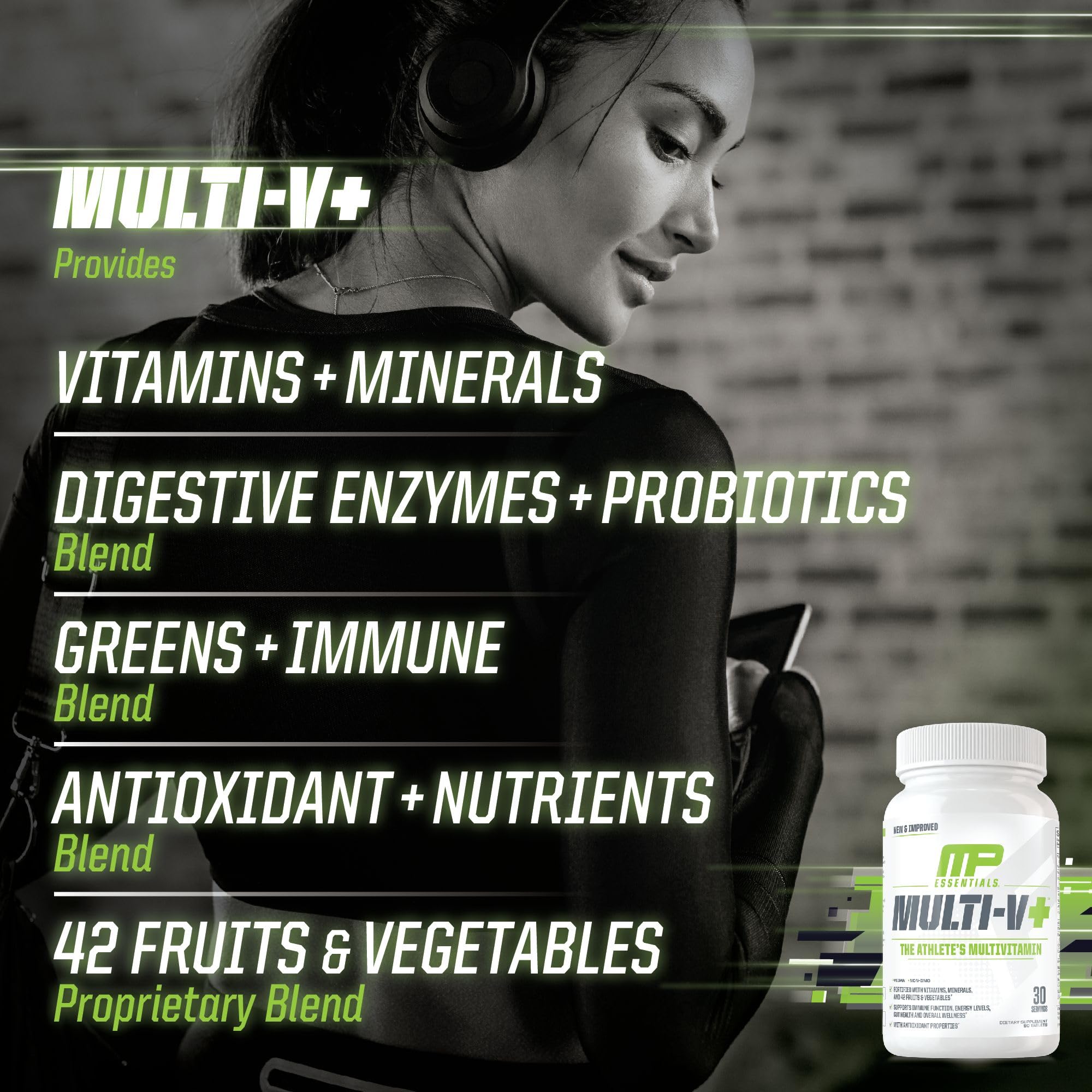 Foto 6 pulgar | Multivitamínico Muscle Pharm Essentials Multi-v+ 90 Comprimidos - Venta Internacional.